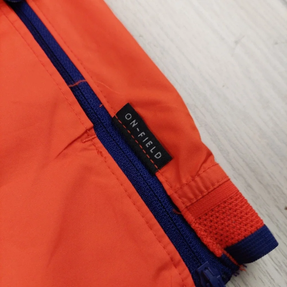 Nike Clemson Tigers Windbreaker Mens Medium‎ Orange Quarter-Zip On-Field Jacket